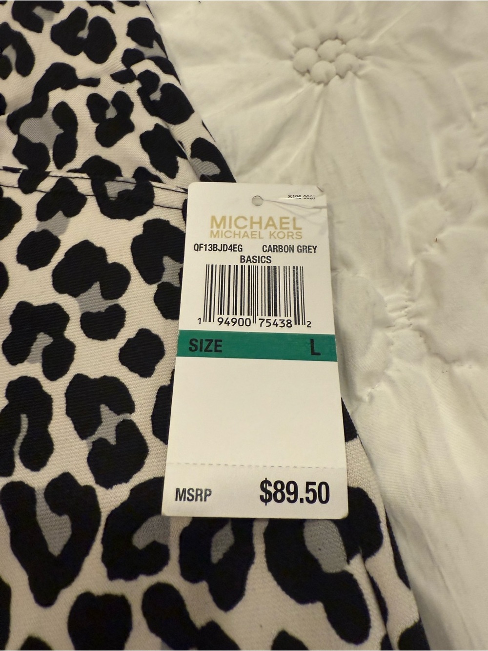 Michael Kors Women’s Leopard Print Dress Pants - Black and Cream - Picture 2 of 4